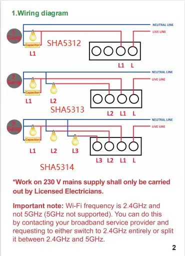 3 Gang Smart Touch Switch with Timer, Black Body, APP & Voice Control, Smart Alexa Light Switch Works with Amazon and Google Home, No Neutral Required