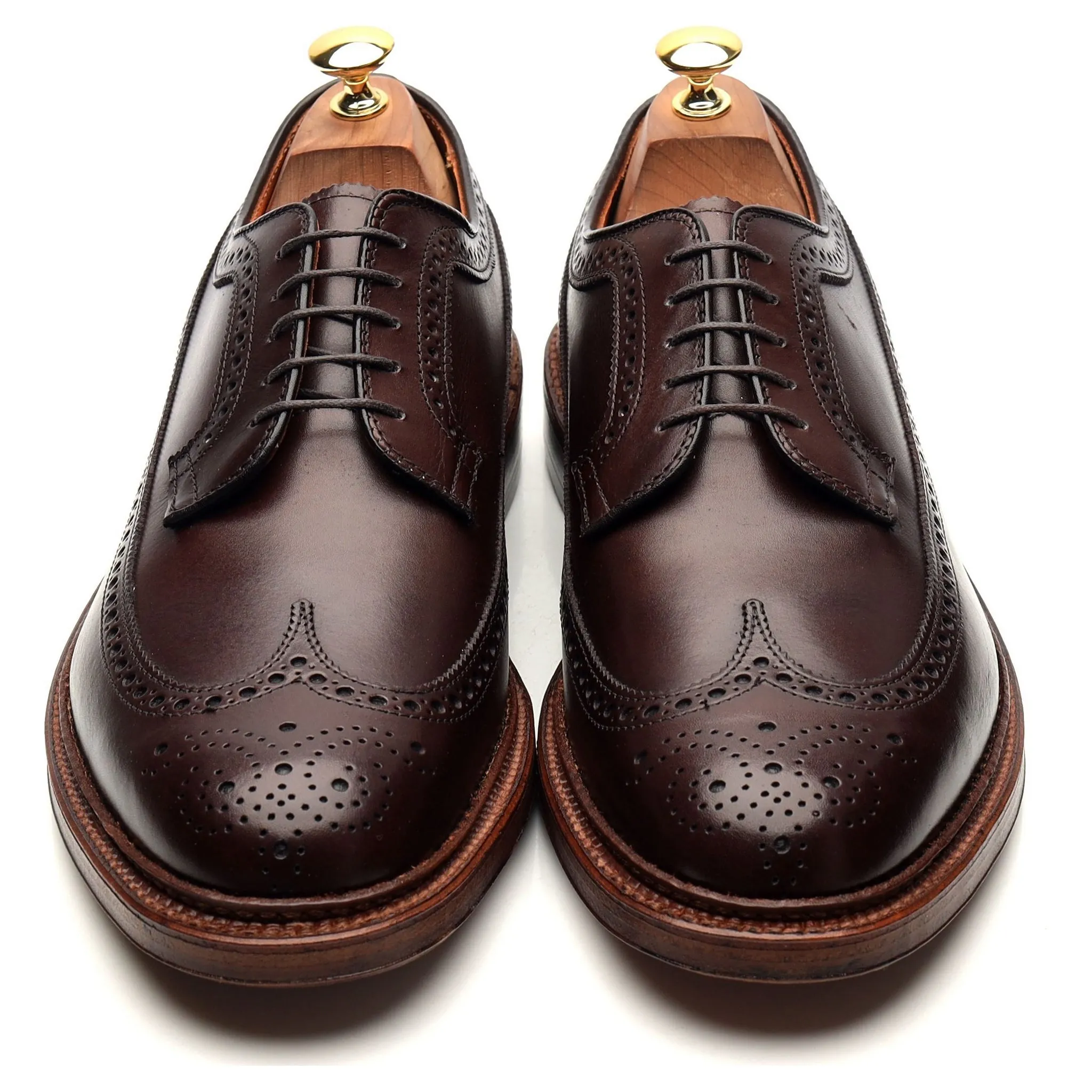 '976' Dark Brown Leather Derby Brogues UK 10.5 / UK 11.5