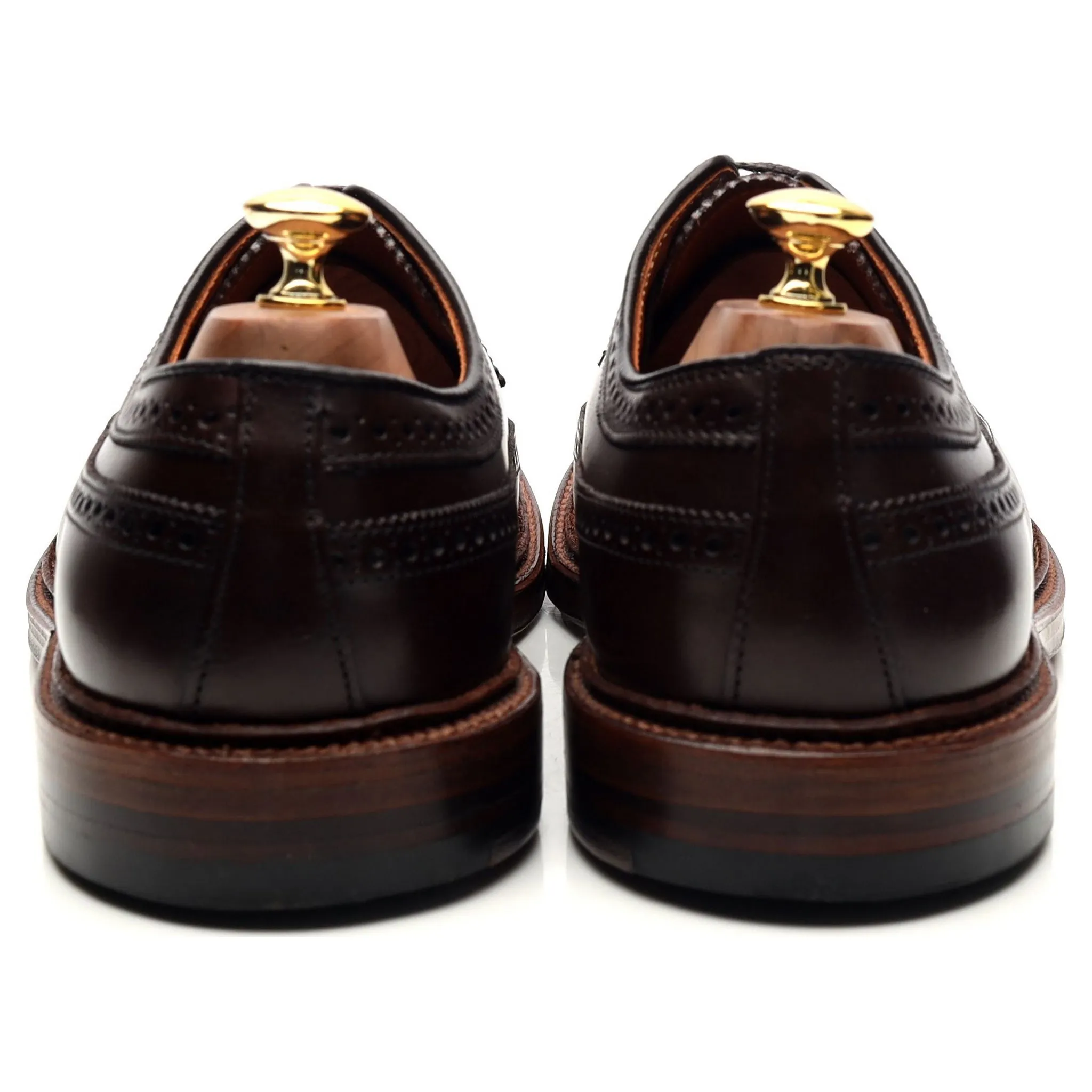 '976' Dark Brown Leather Derby Brogues UK 10.5 / UK 11.5