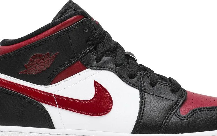 Air Jordan 1 Mid GS Noble Red sneakers, red