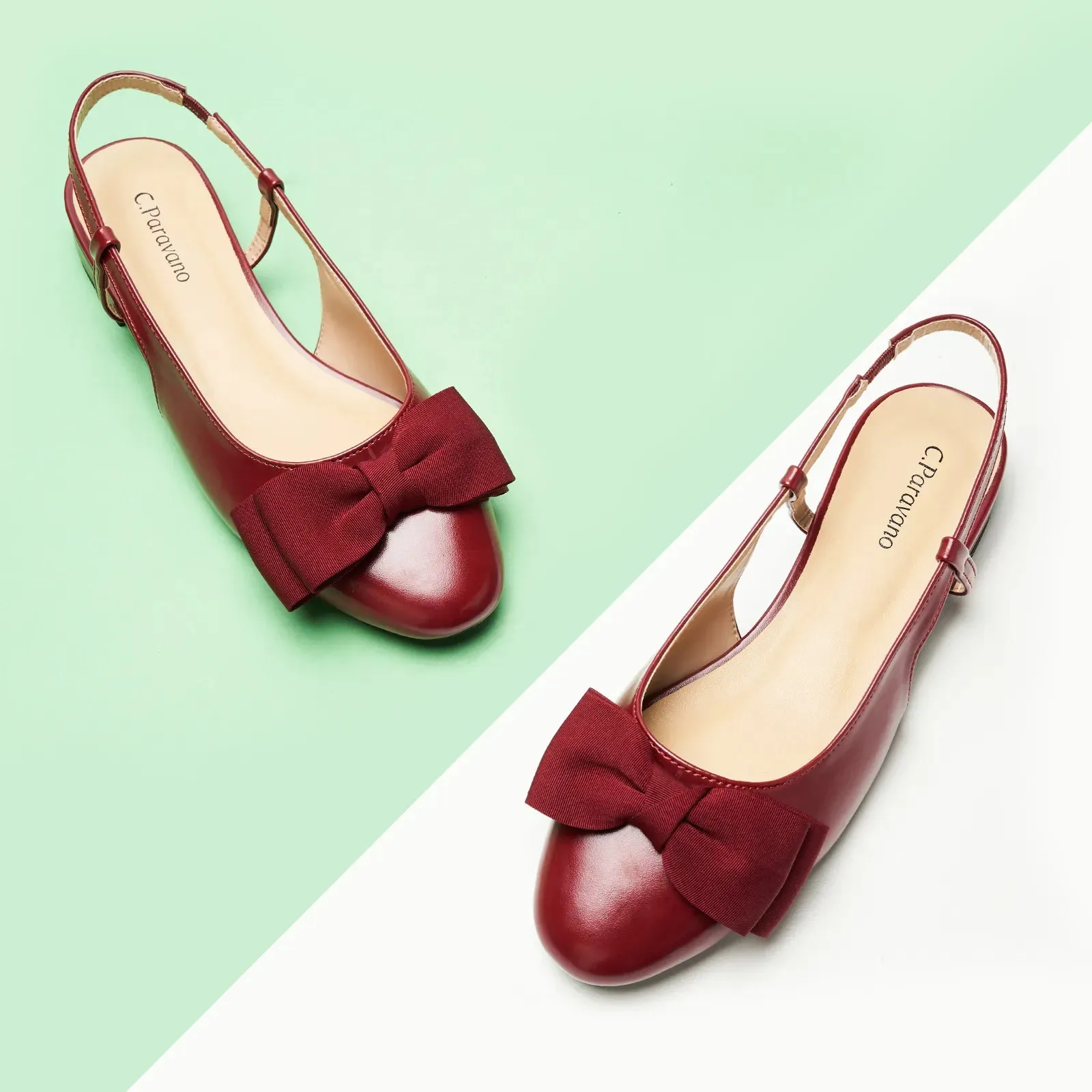 Ankle Strap Bow Slingback Mary Jane (Anita)-social