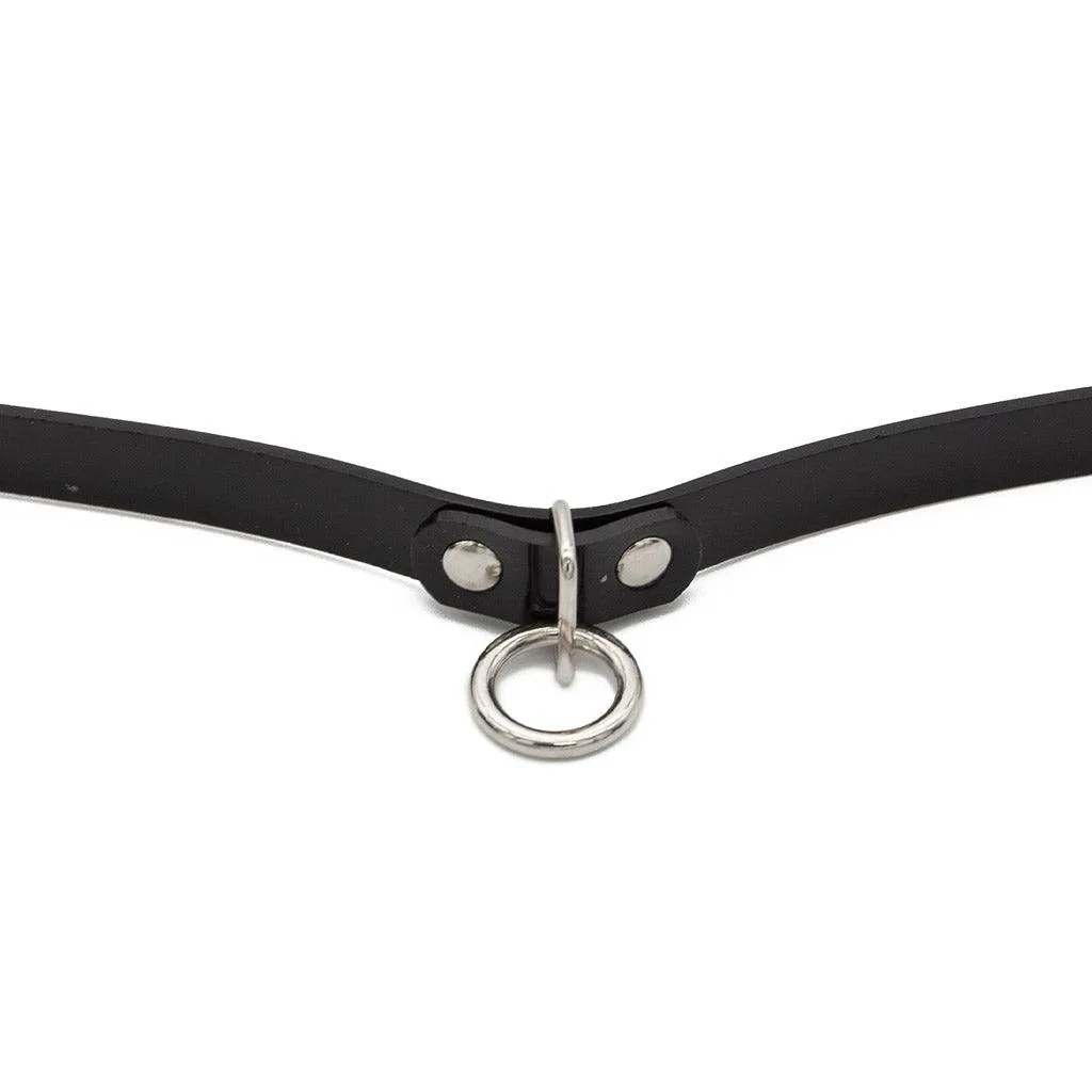 Black PVC Choker With O-Ring