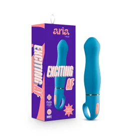 Blush Aria Exciting AF Silicone Vibrator Blue