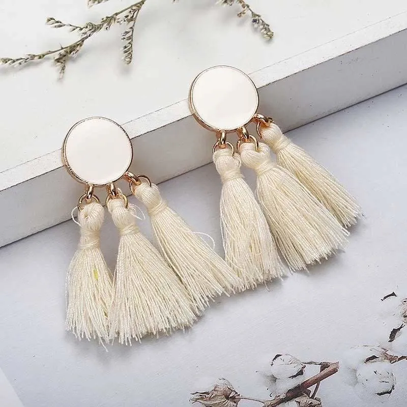 Bohemian Handmade Statement Tassel Earrings