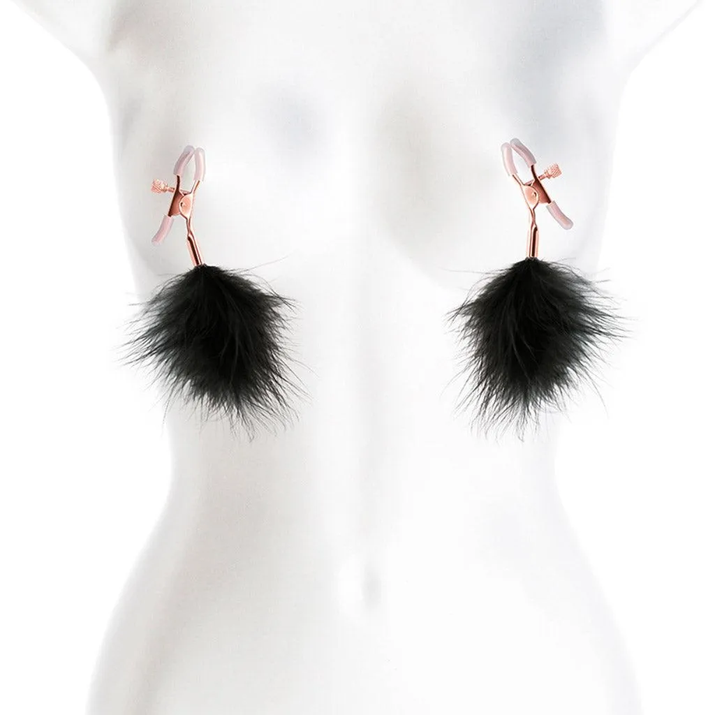 Bound Feather Nipple Clamps