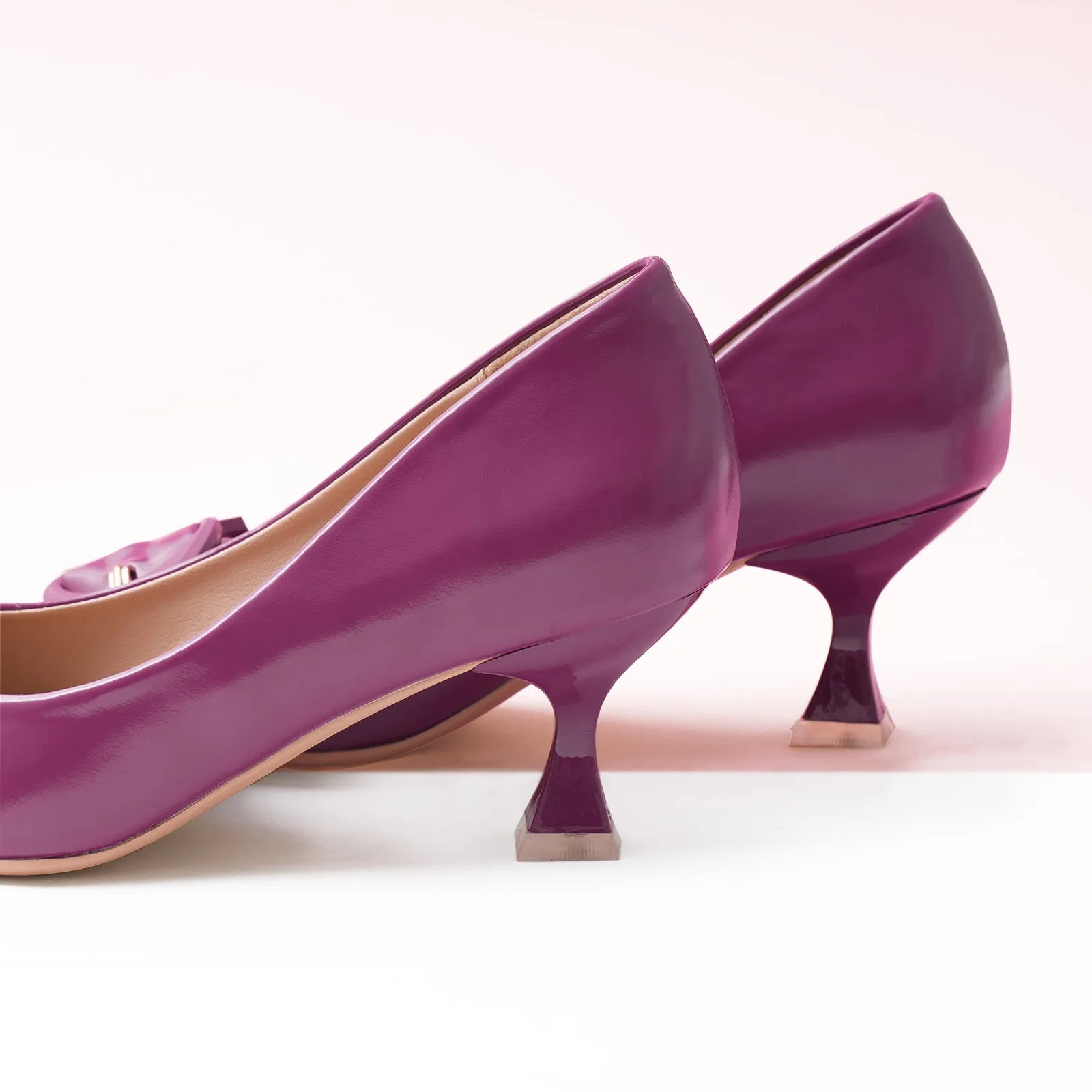 C Buckle Pumps (Olivia) Purple