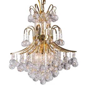 Chandelier, 24K & Crystal