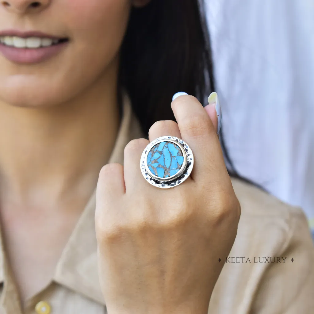 Coin Treasury - Turquoise Ring