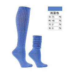 Color mid tube trendy pile socks AE4140