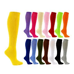 Color mid tube trendy pile socks AE4140