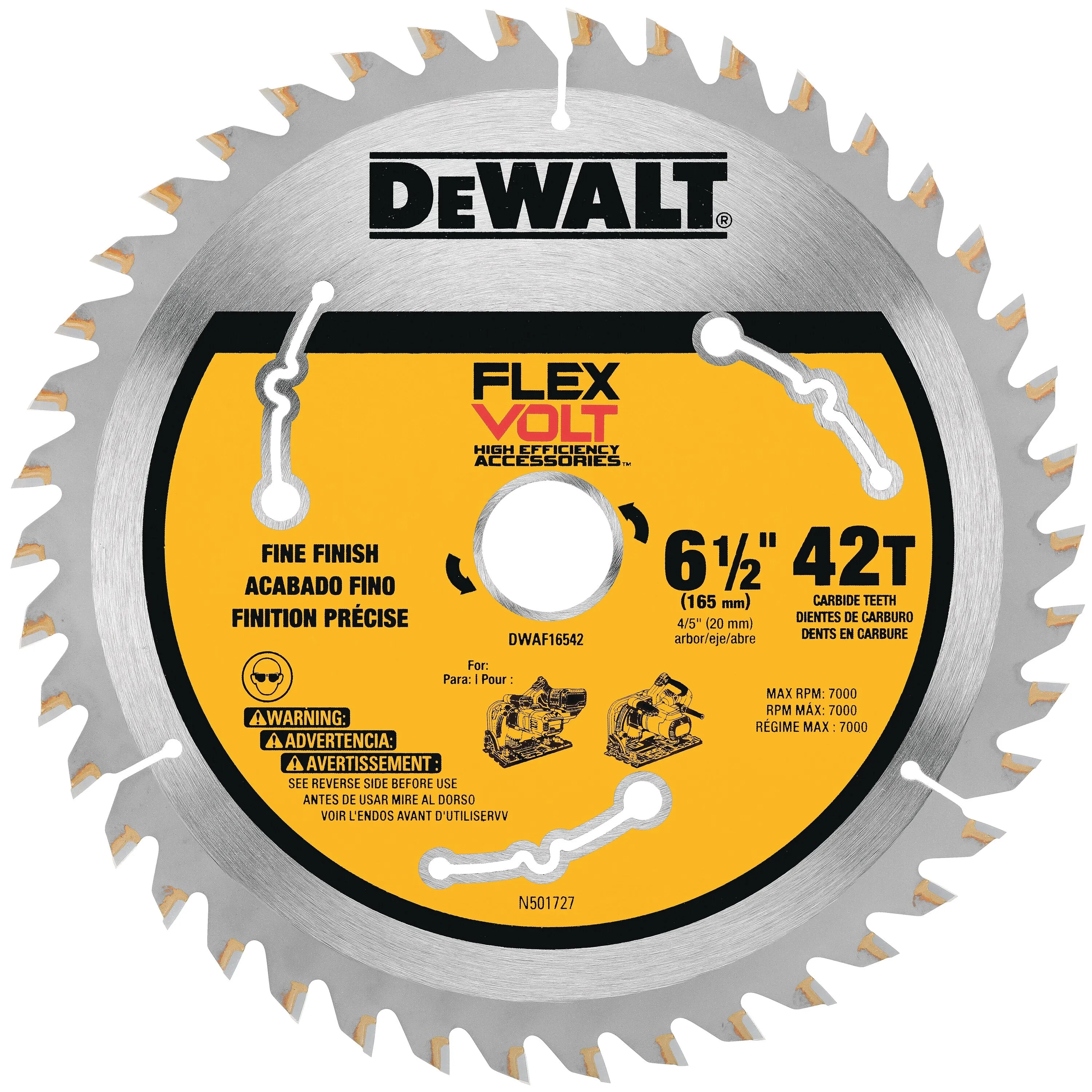 DeWalt DWAF16542 FLEXVOLT Tracksaw Saw Blade