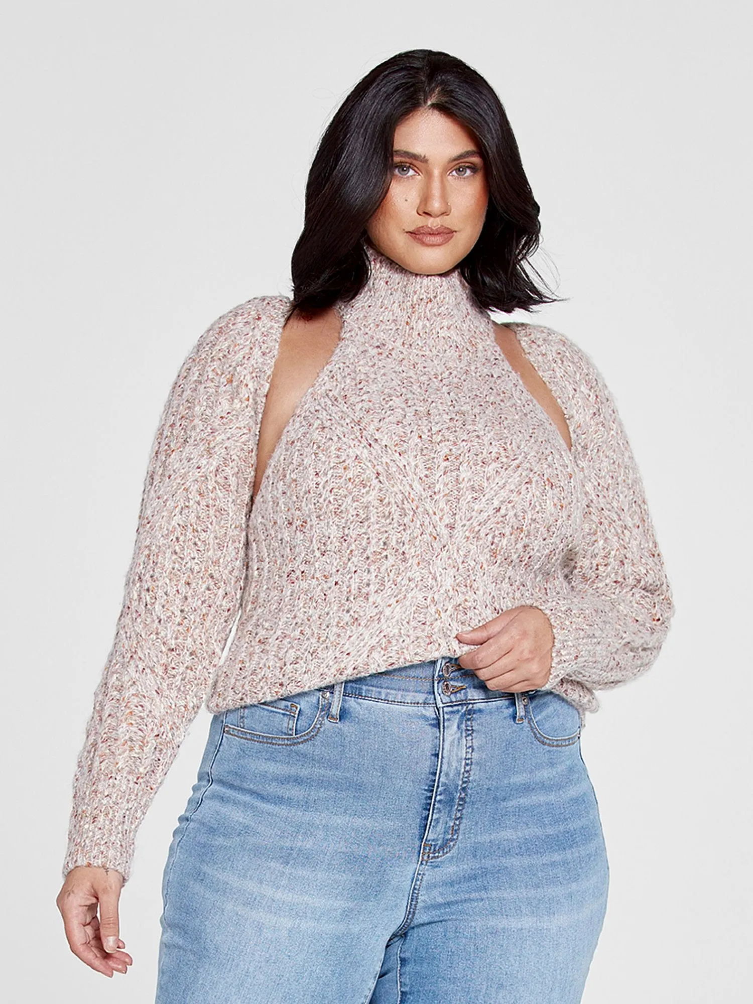 Ellie Marled Shrug and Tank Set