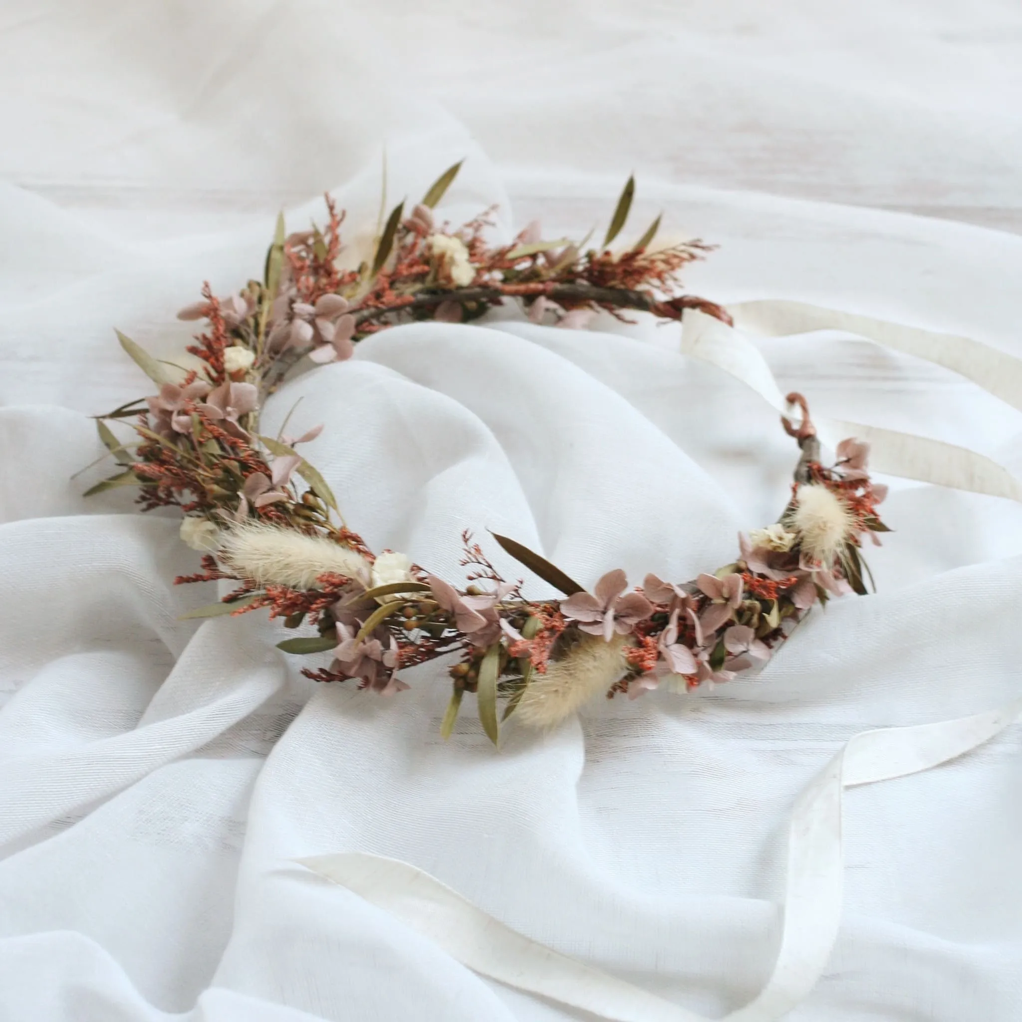 Everlasting Flower Crown EARTH TONES