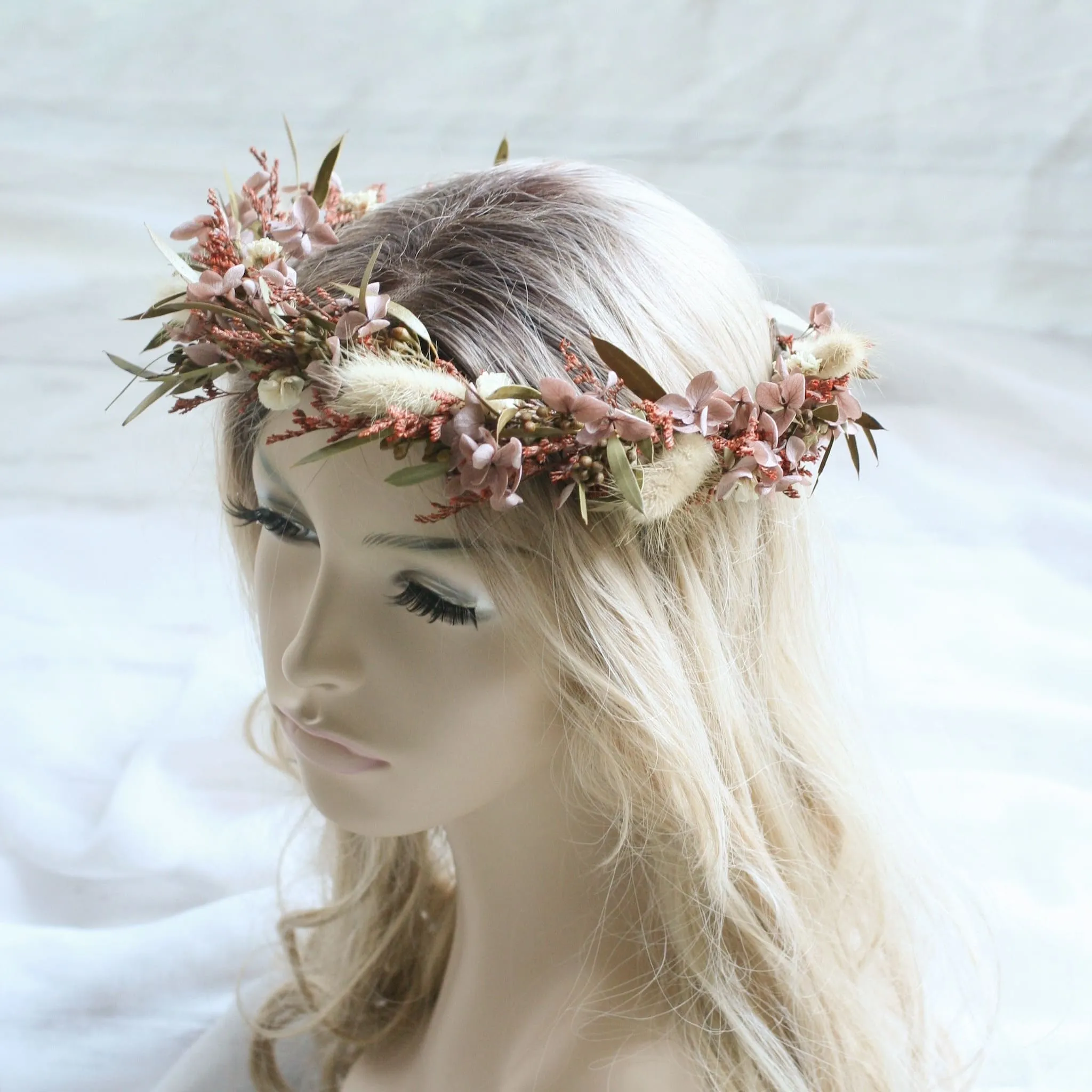 Everlasting Flower Crown EARTH TONES