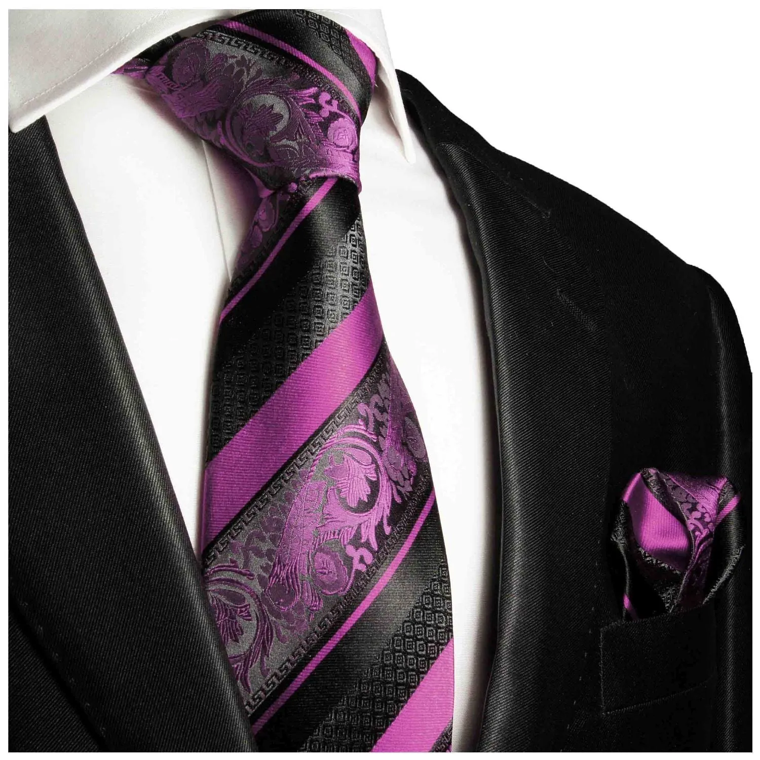 Exciting Silk Necktie Set by Paul Malone