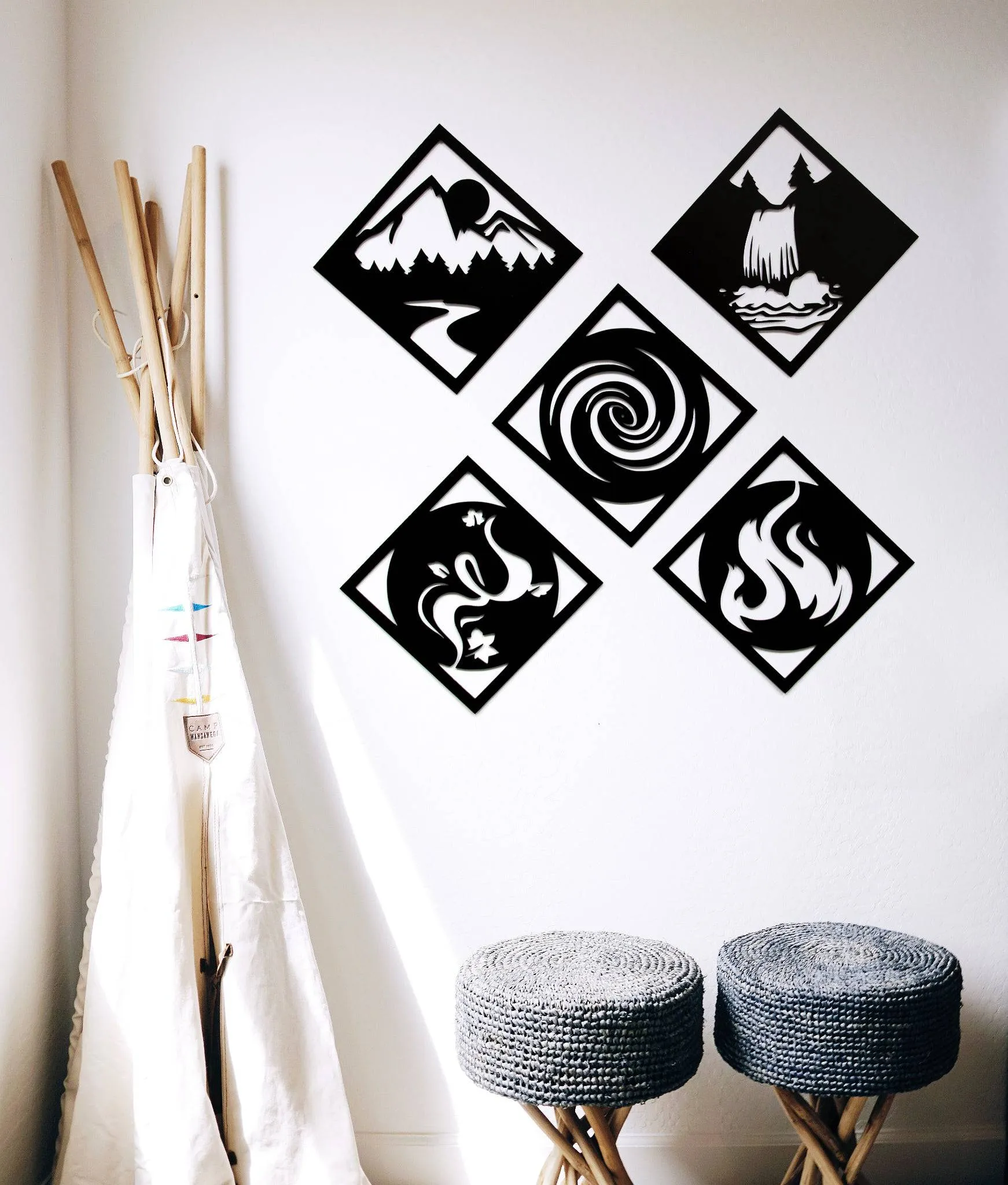 Five Elements - Metal Wall Art