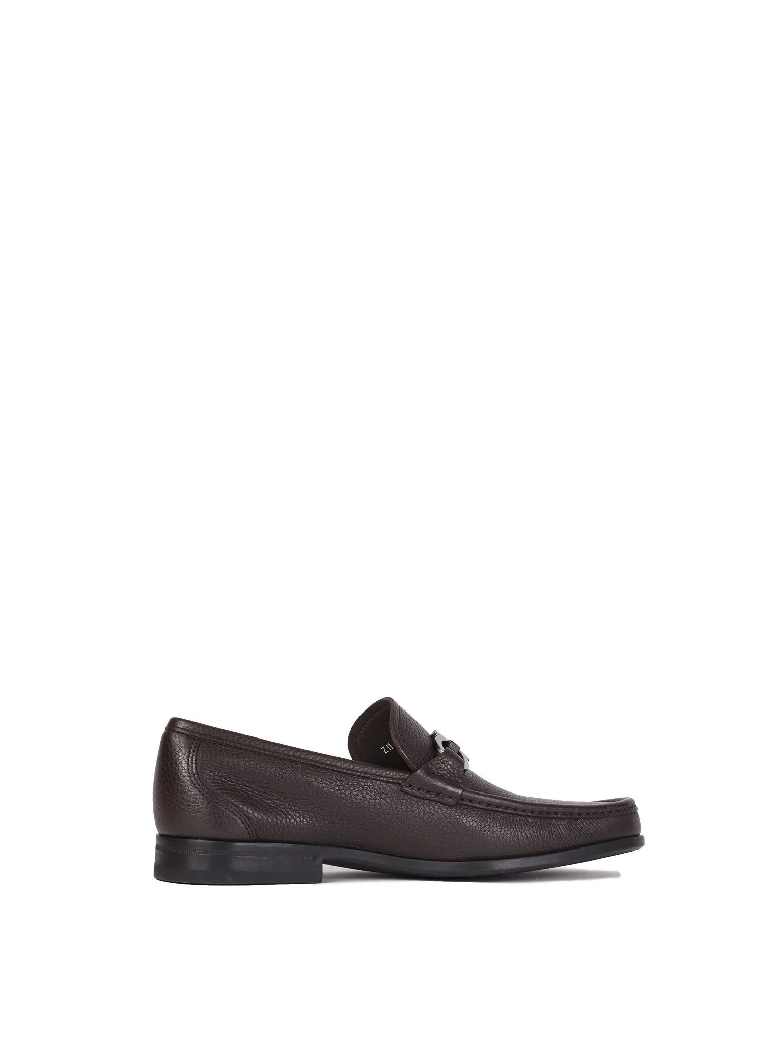 Grandioso Grained Leather Loafers - Hickory