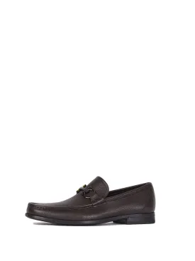 Grandioso Grained Leather Loafers - Hickory