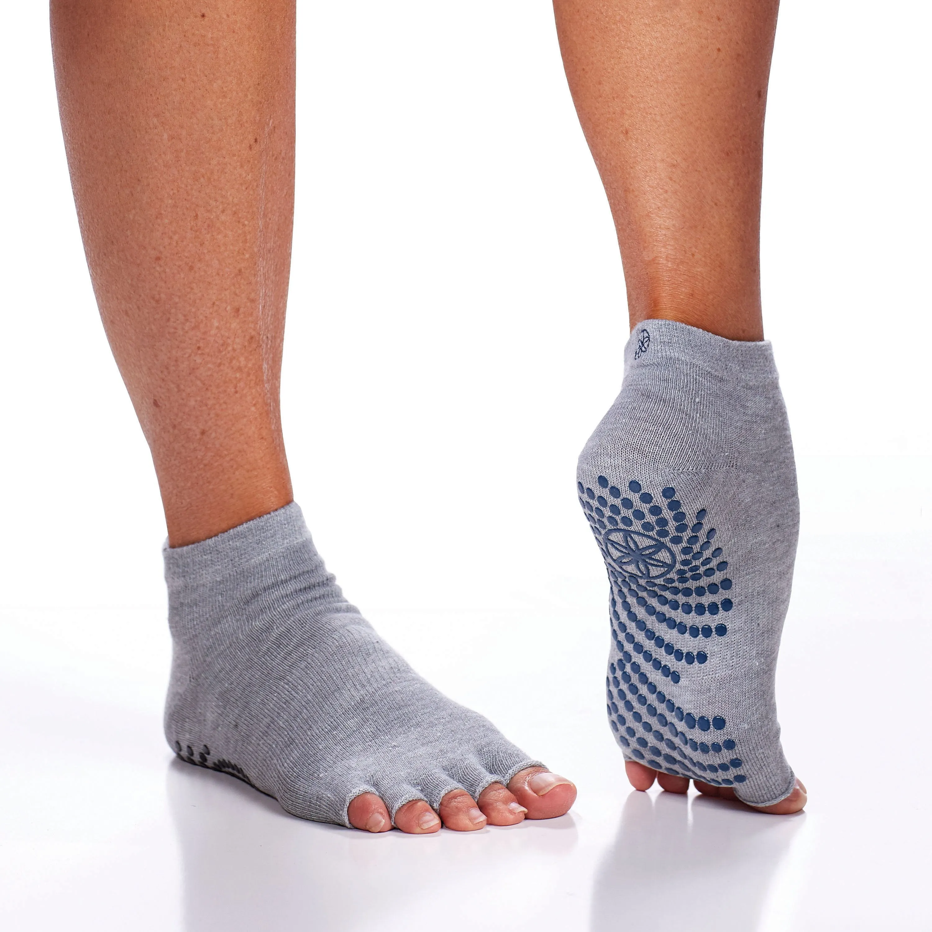 Grippy Toeless Yoga Socks - 2 Pack