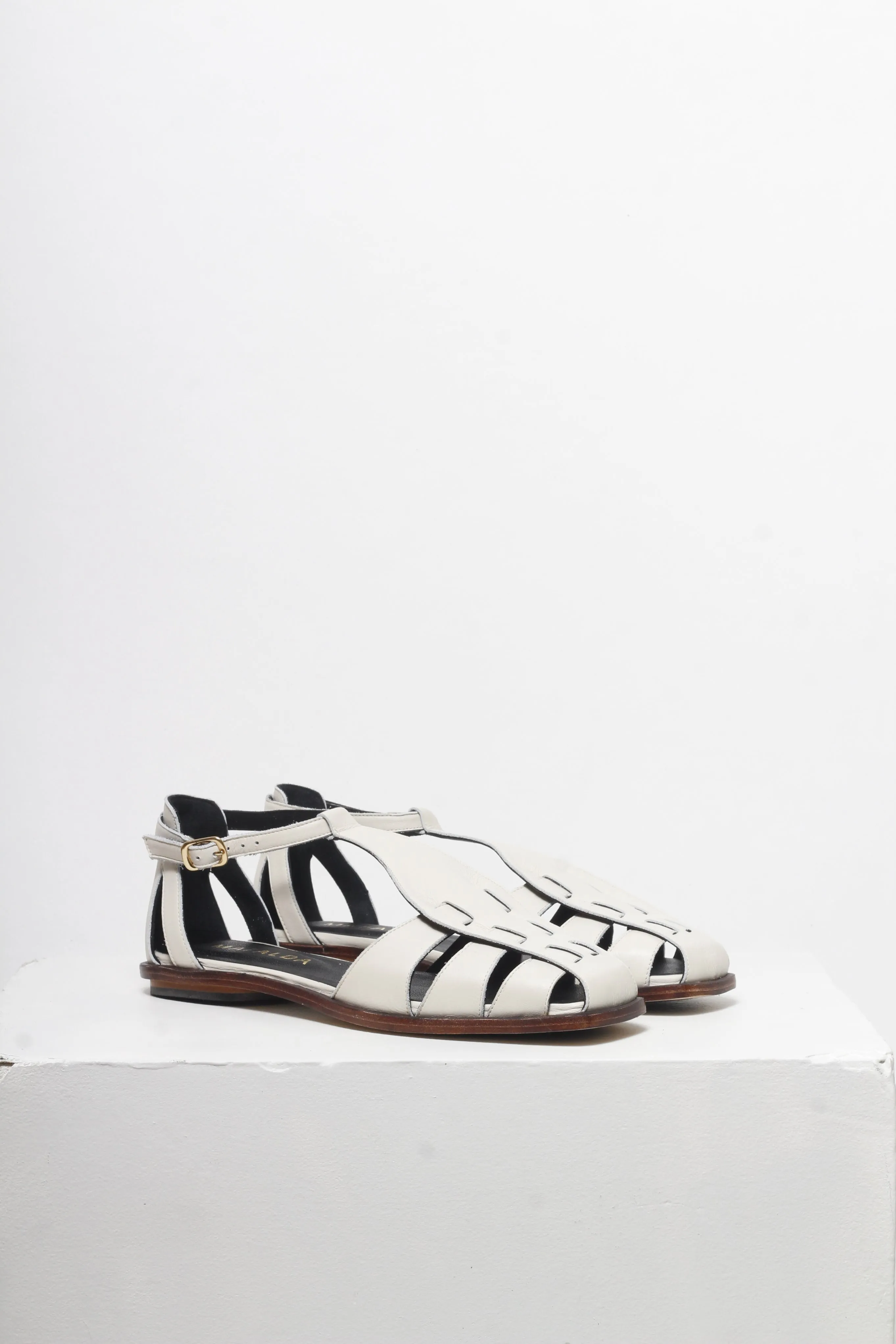 Ida Off-White Fisherman Sandals