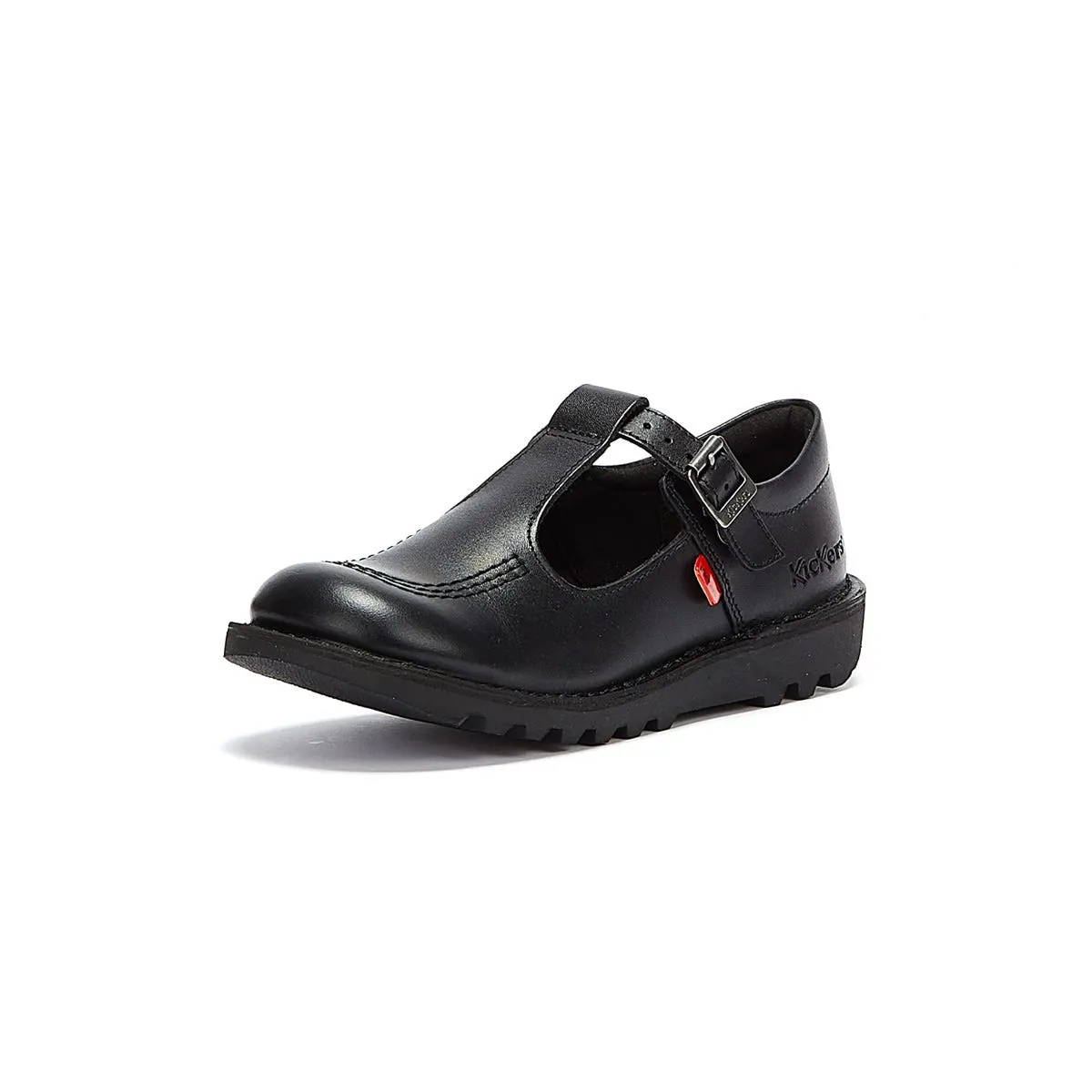 Kickers Kick T Infant Black Leather Shoes