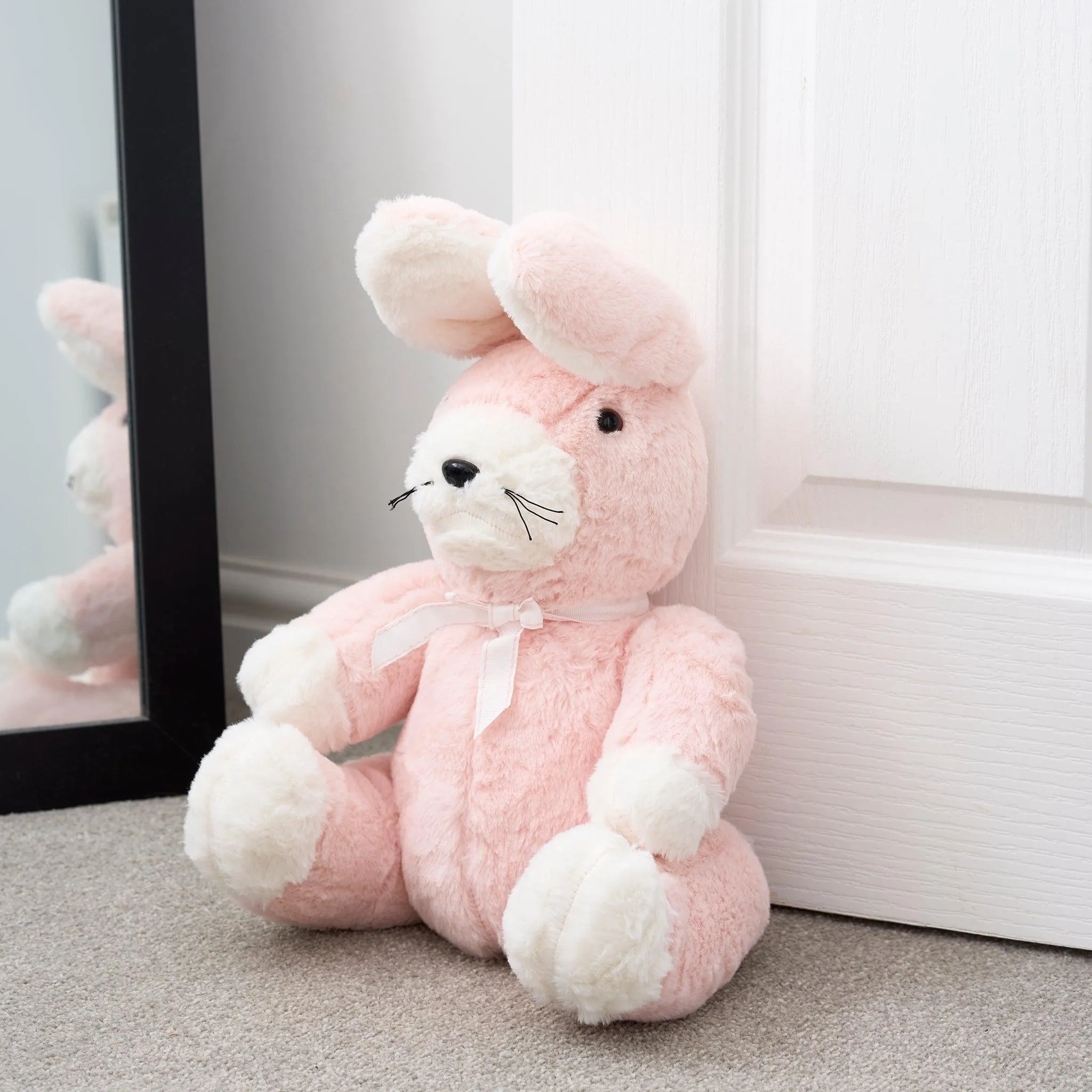 Large Pink "Rosie" Rabbit Door Stop - 38cm