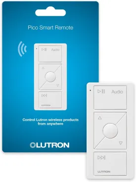 Lutron Pico Smart Remote for Audio, Works with Sonos, PJ2-3BRL-GWH-A02, White