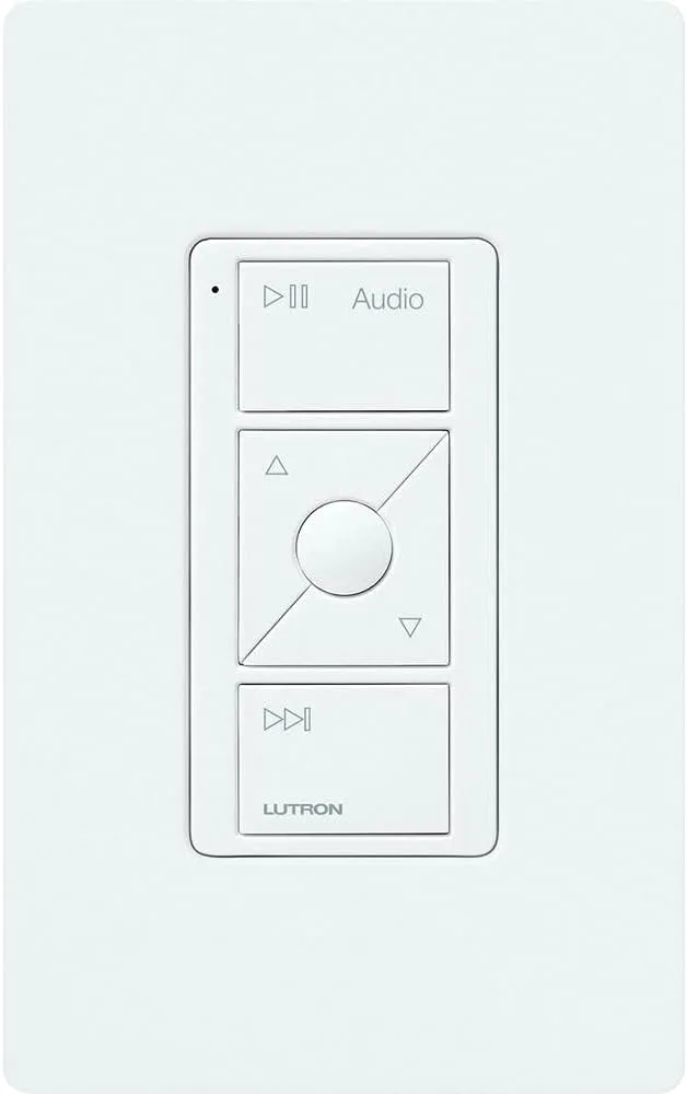 Lutron Pico Smart Remote for Audio, Works with Sonos, PJ2-3BRL-GWH-A02, White