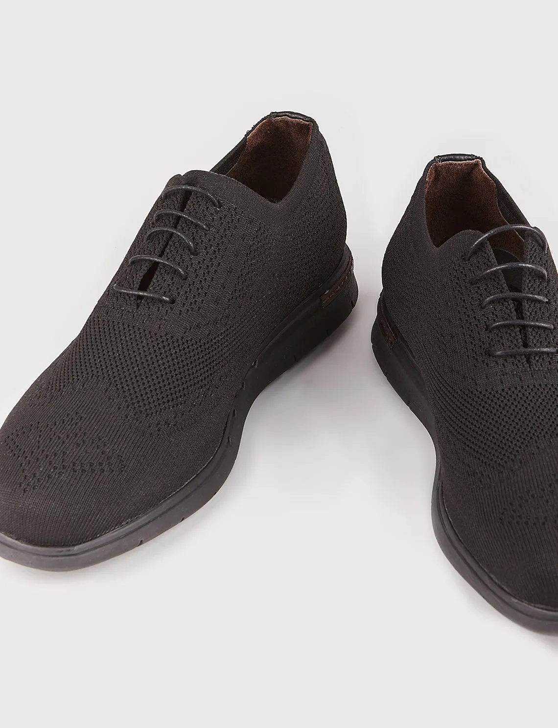 Men Black Casual Knit Shoes