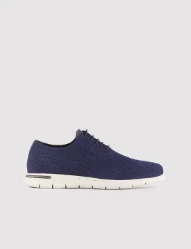 Men Navy Blue Casual Knit Shoes