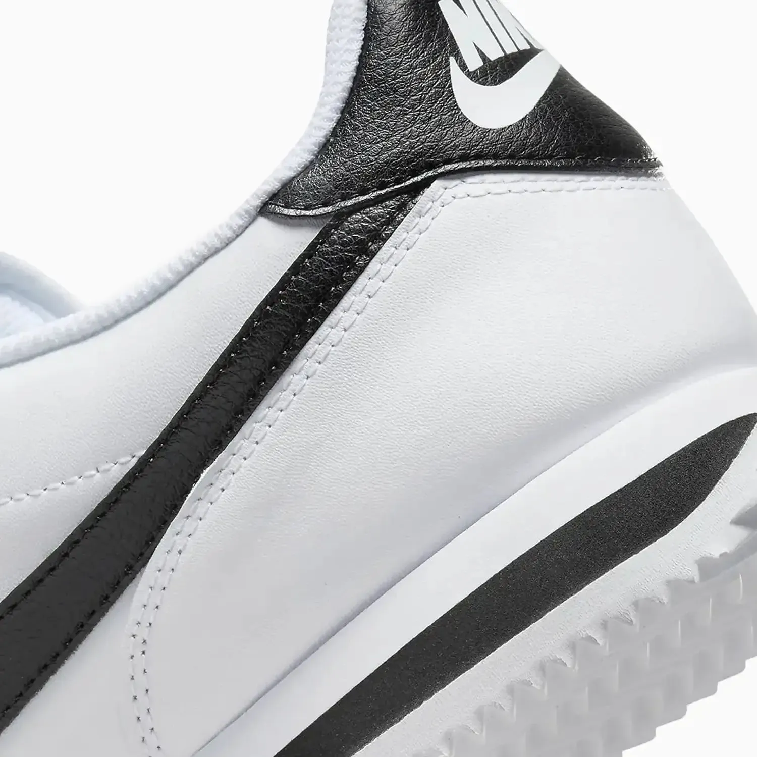 Men's Cortez Leather "Black White" Shoes