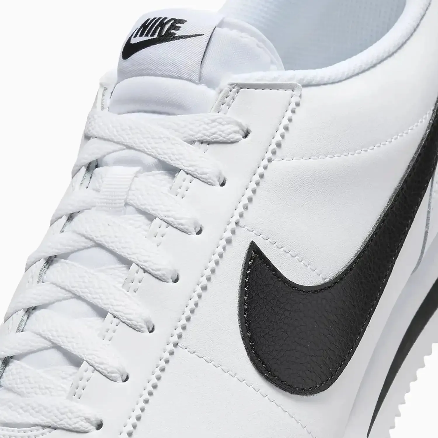 Men's Cortez Leather "Black White" Shoes