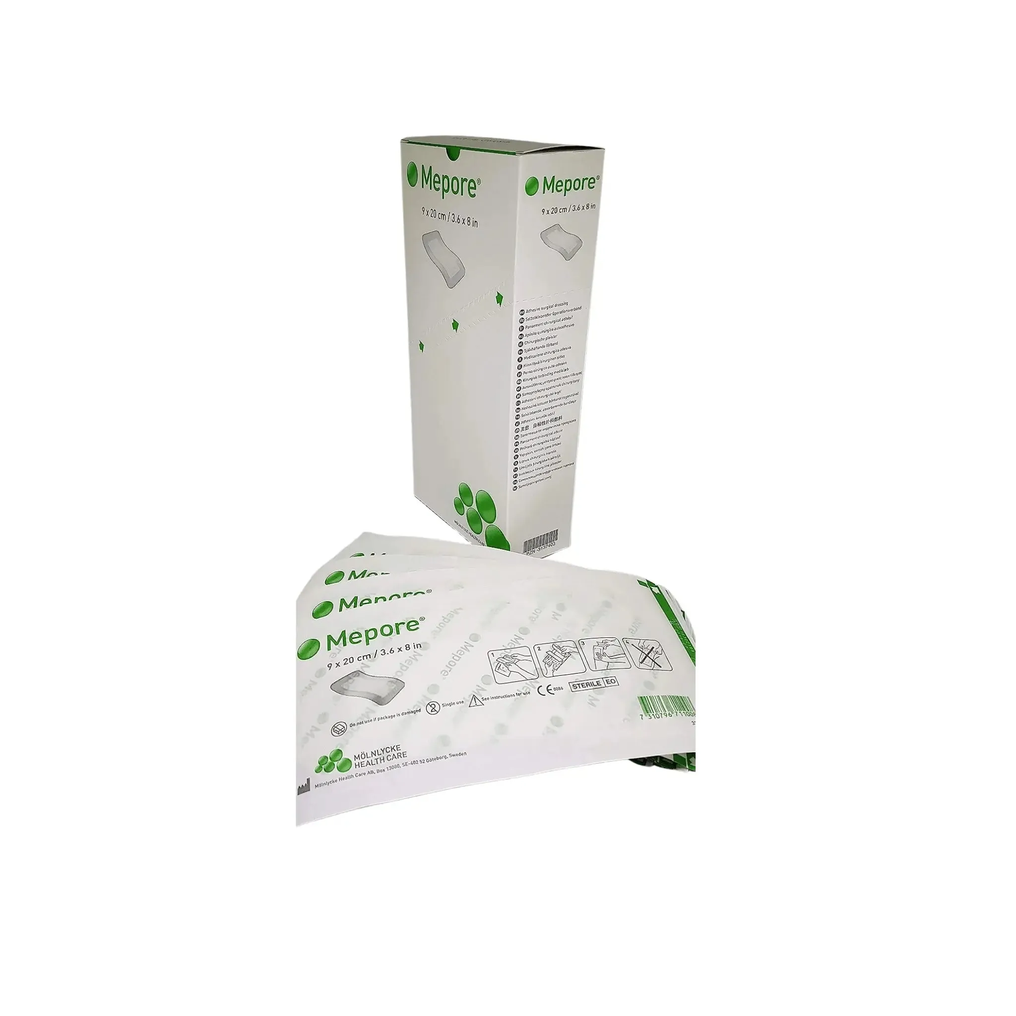 Mepore adhesive dressing 9cm x 20cm-10 Dressing