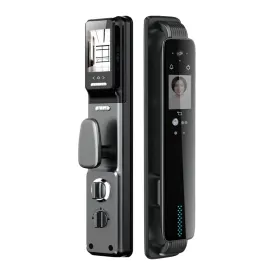 PASSION BLACK-Smart Entry Door Lock Built-in Camera App Control Push the Bell Instant notification Auto Capture Feature