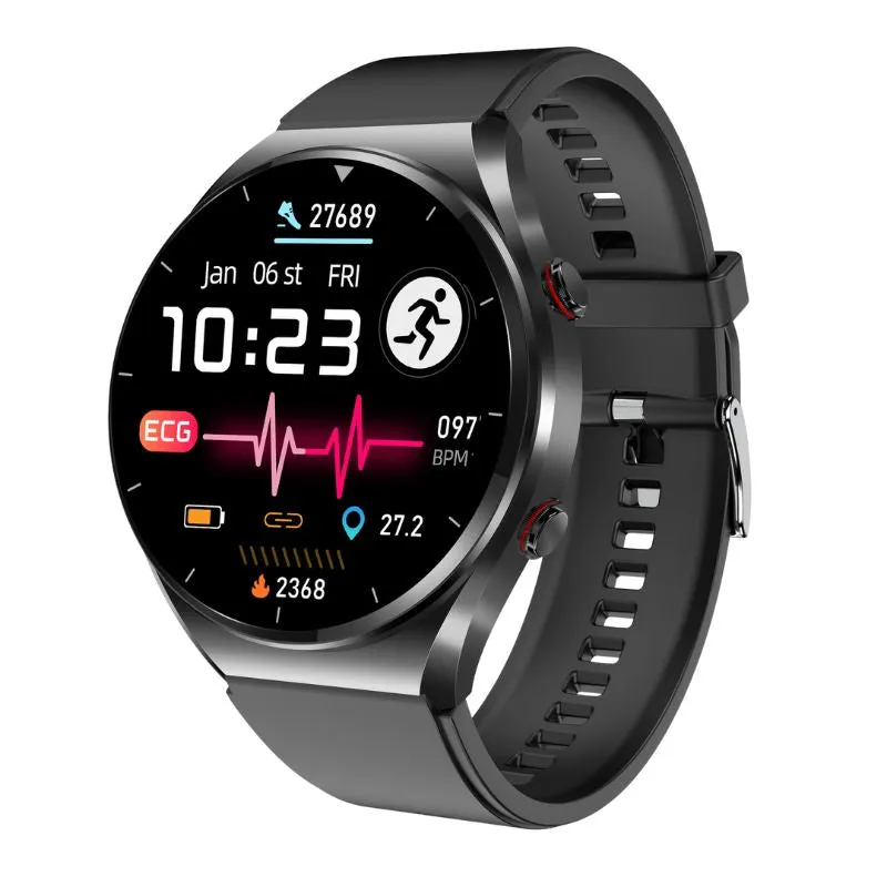 PH09 One-click Blood Glucose Blood Pressure ECG/EKG HRV Heart Measurement Suga Pro Health Smart Watch