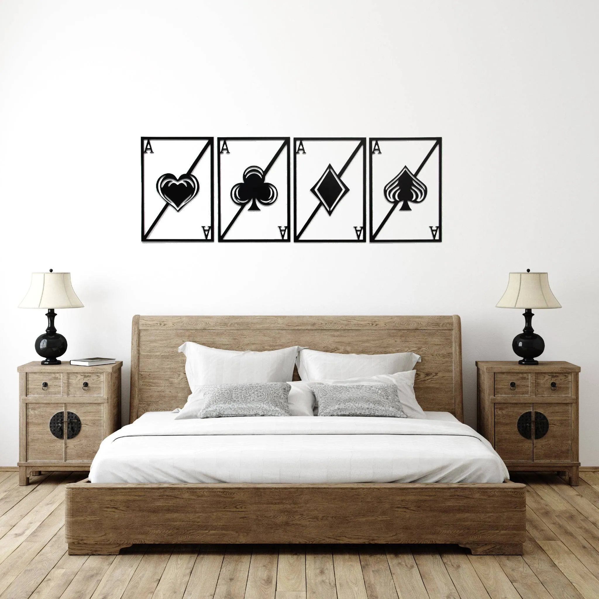 Quad Aces - Metal Wall Art