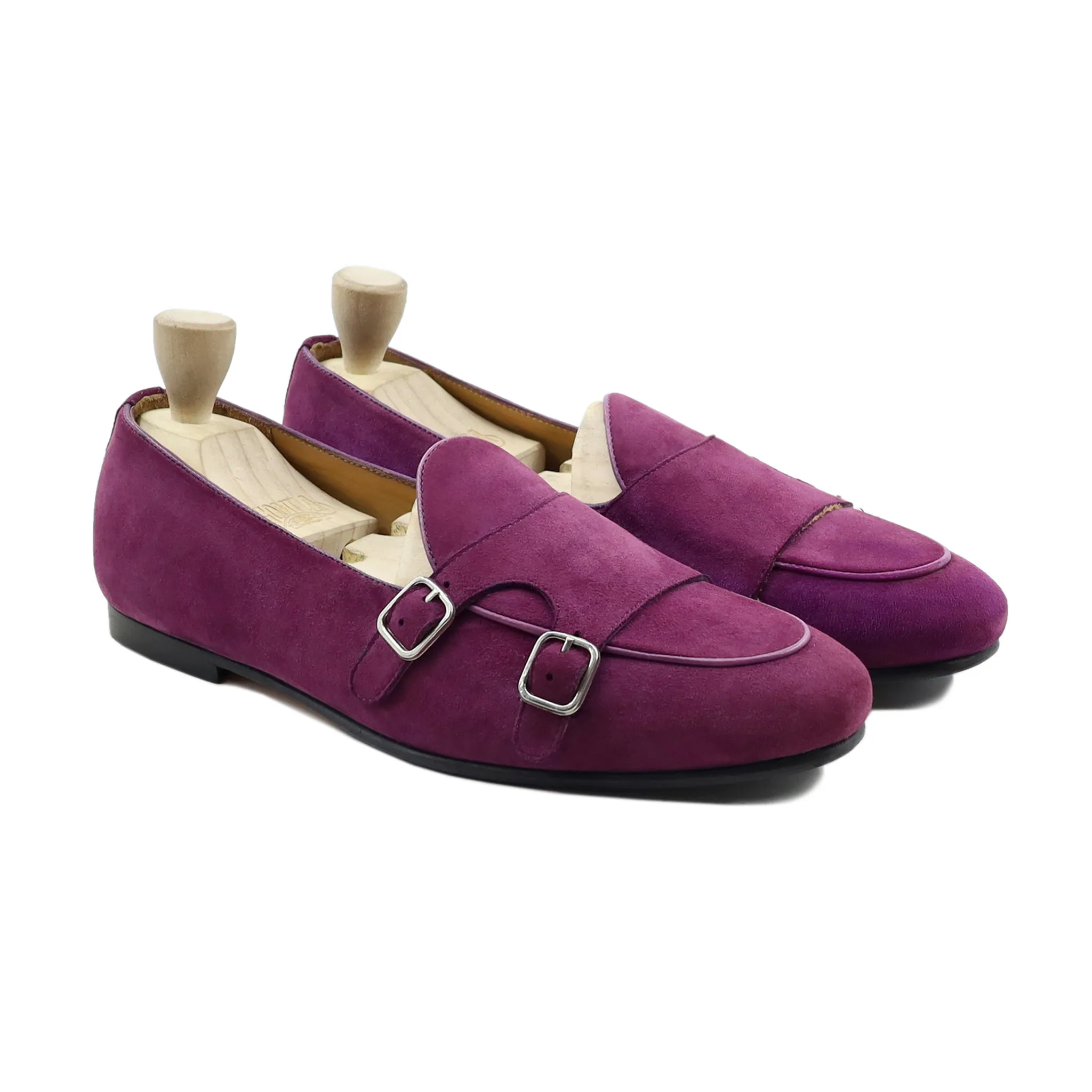 Sundsvall - Men's Boysenberry Kid Suede Loafer