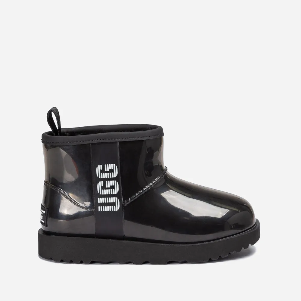 Ugg Classic Kids Clear Mini Boots (Waterproof) (Glow In Dark Logo)