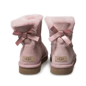 UGG Mini Bailey Bow II Pink Crystal Boots - Women's