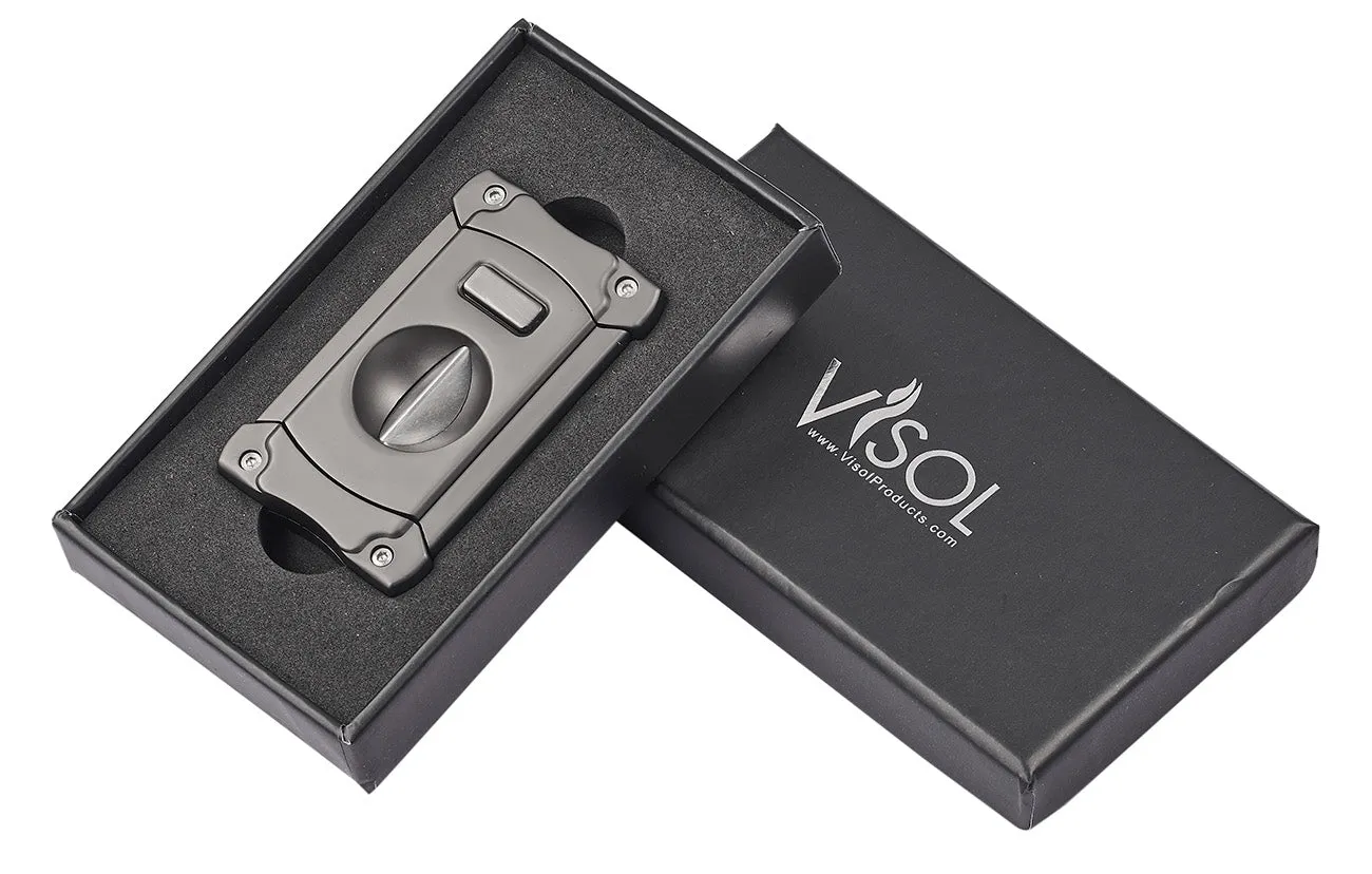 Visol Ferris Gunmetal Cigar V Cutter