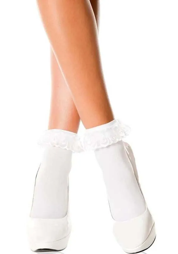 White Frill | ANKLE SOCKS