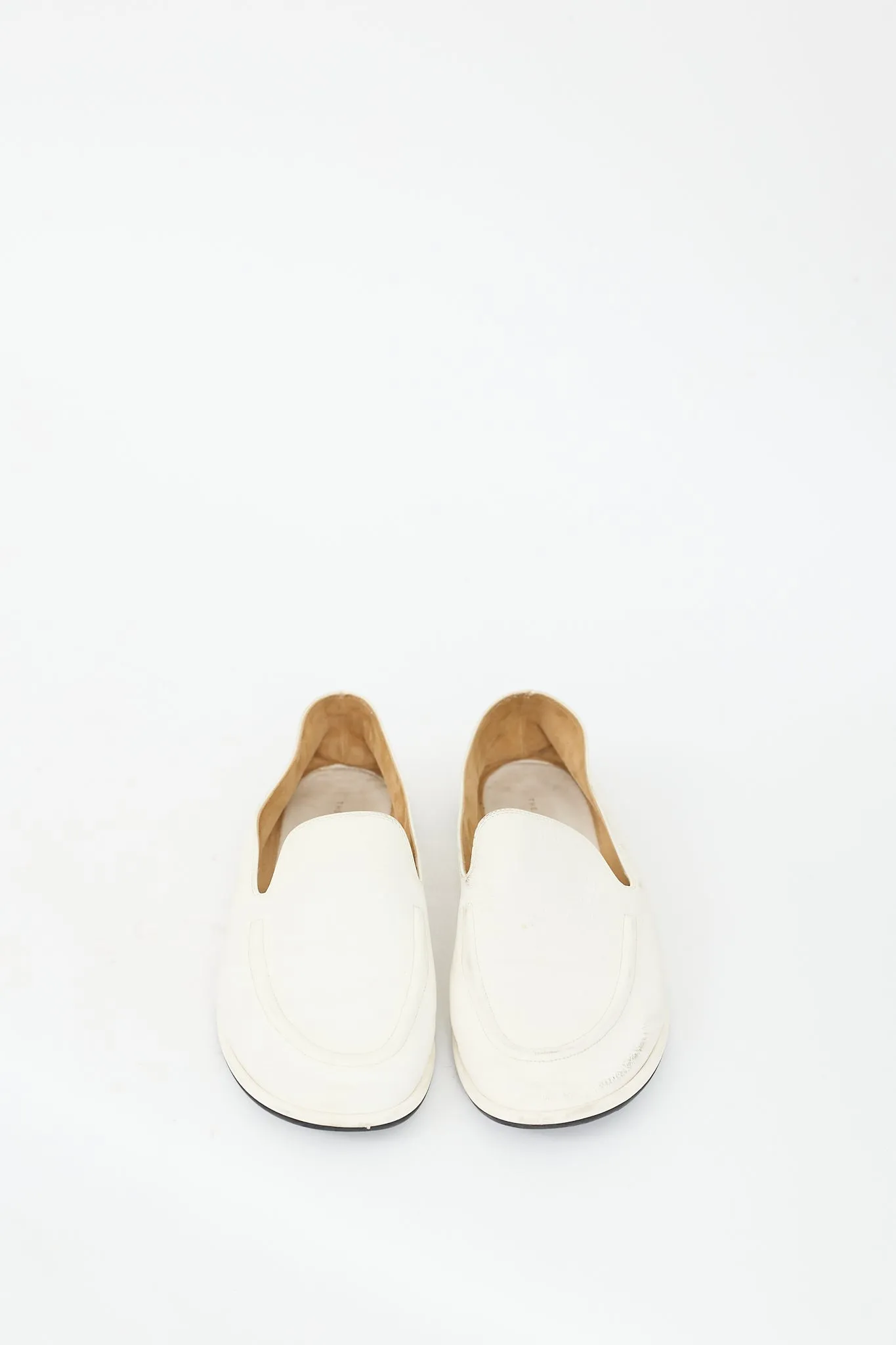 White Leather Canal Loafer