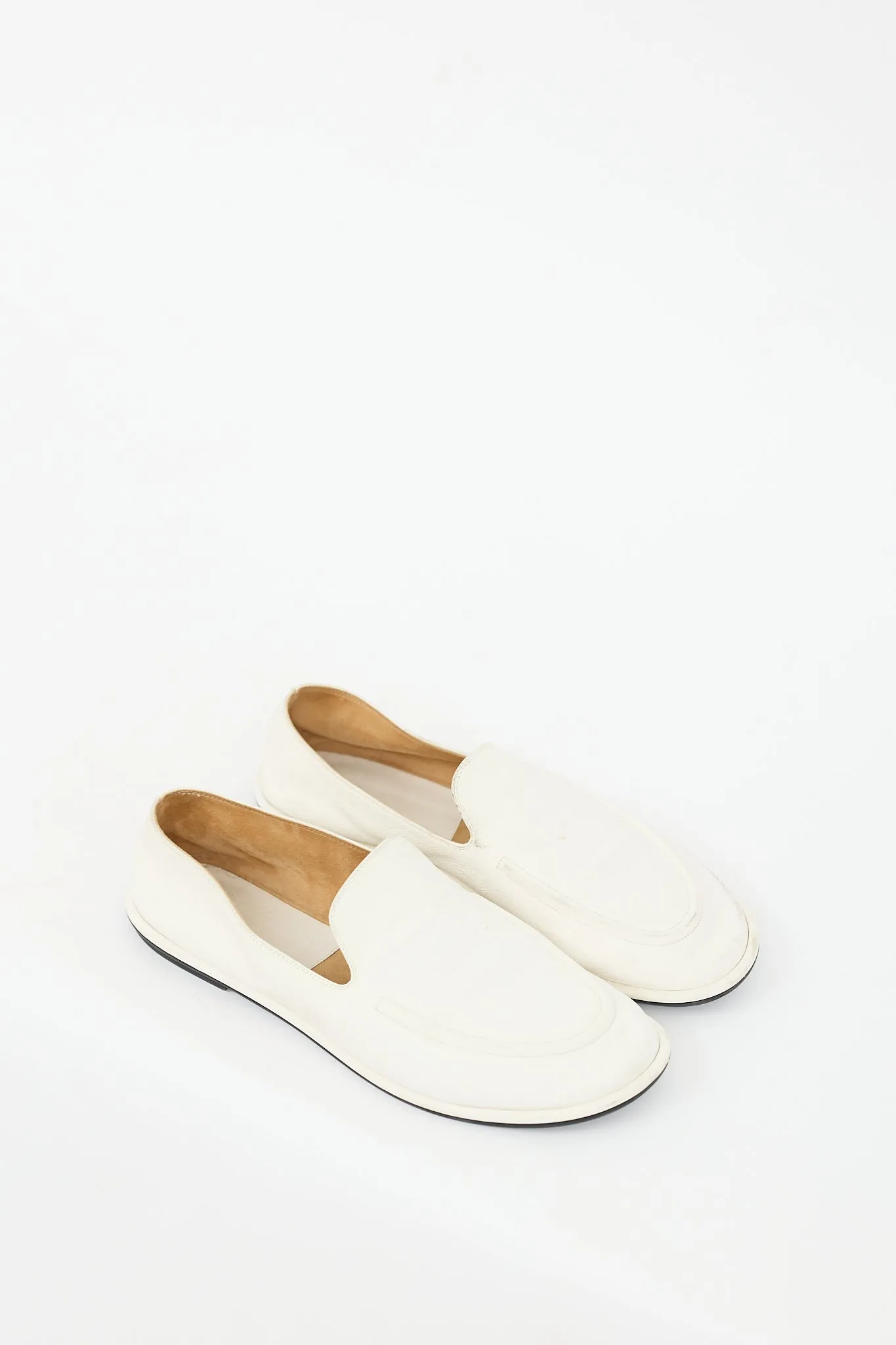 White Leather Canal Loafer