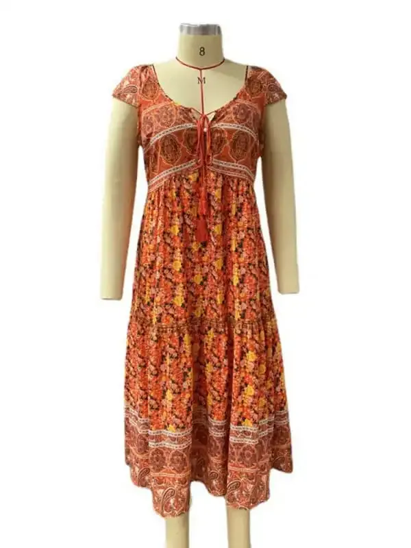 Women’s Bohemian Print Resort Dress