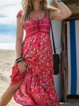 Women’s Bohemian Print Resort Dress